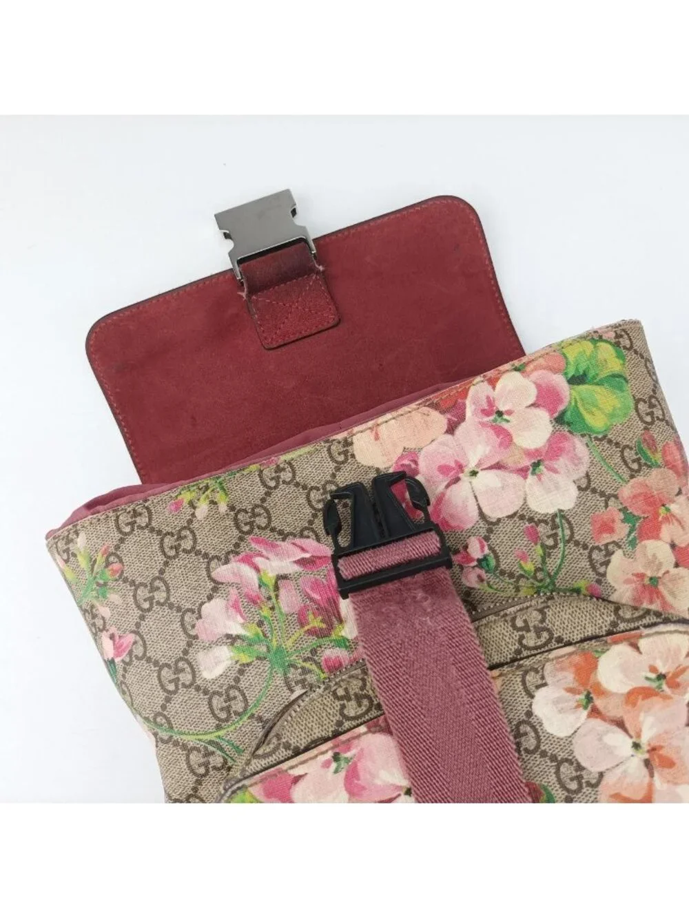 Gucci GG Blooms Beige Multicolor Backpack